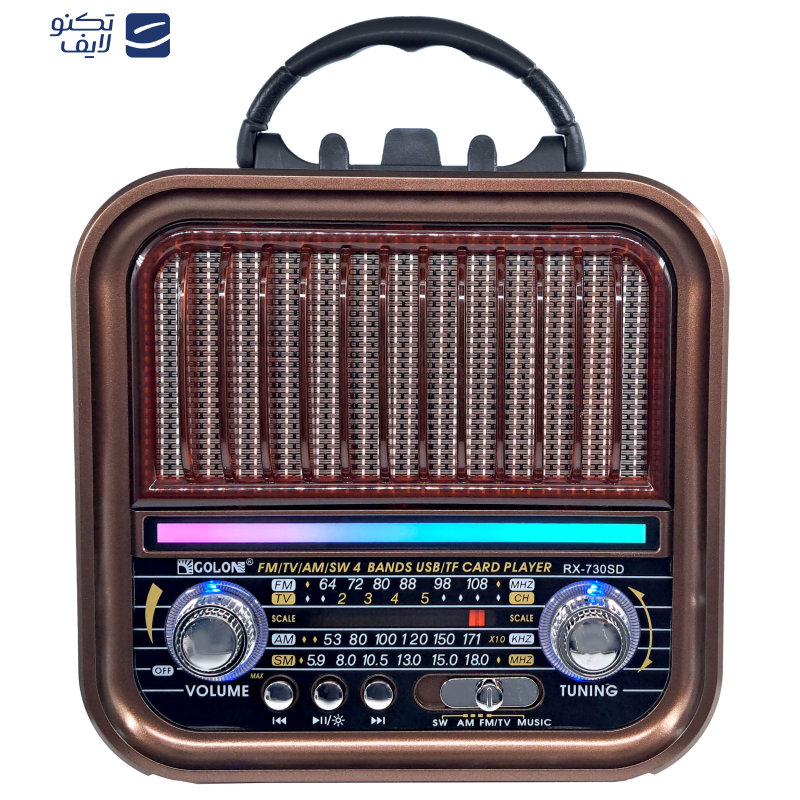 اسپیکر بلوتوثی قابل حمل گولون مدل RX-730SD اسپیکر بلوتوثی قابل حمل گولون مدل RX-730SD