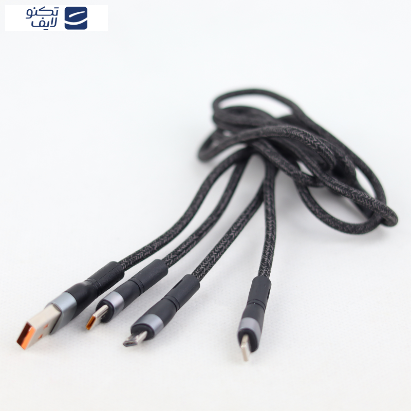 کابل تبدیل USB به لایتنینگ / USB-C / micro USB مدل SY8 طول 1.2 متر کابل تبدیل USB به لایتنینگ / USB-C / micro USB مدل SY8 طول 1.2 متر