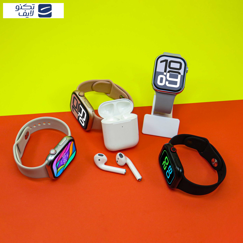 ساعت هوشمند ورنا مدل W46 MAX به همراه هندزفری   ایرپاد ساعت هوشمند ورنا مدل W46 MAX به همراه هندزفری   ایرپاد
