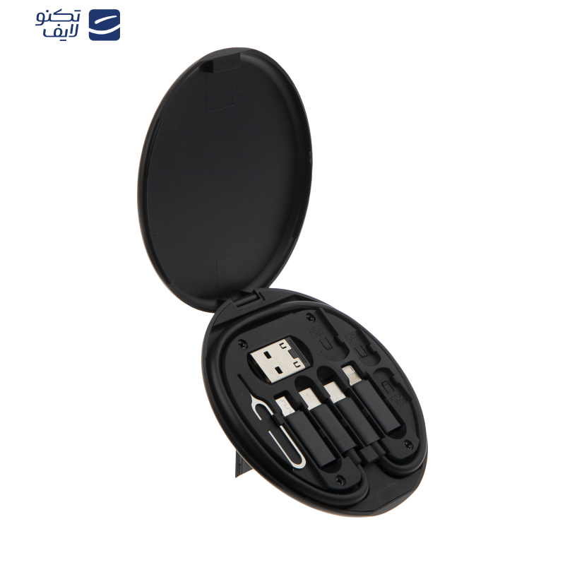 کابل تبدیل USB-C به USB-C / لایتنینگ / USB / micro USB جی بی کیو مدل MAD-01 طول 0.23 متر کابل تبدیل USB-C به USB-C / لایتنینگ / USB / micro USB جی بی کیو مدل MAD-01 طول 0.23 متر