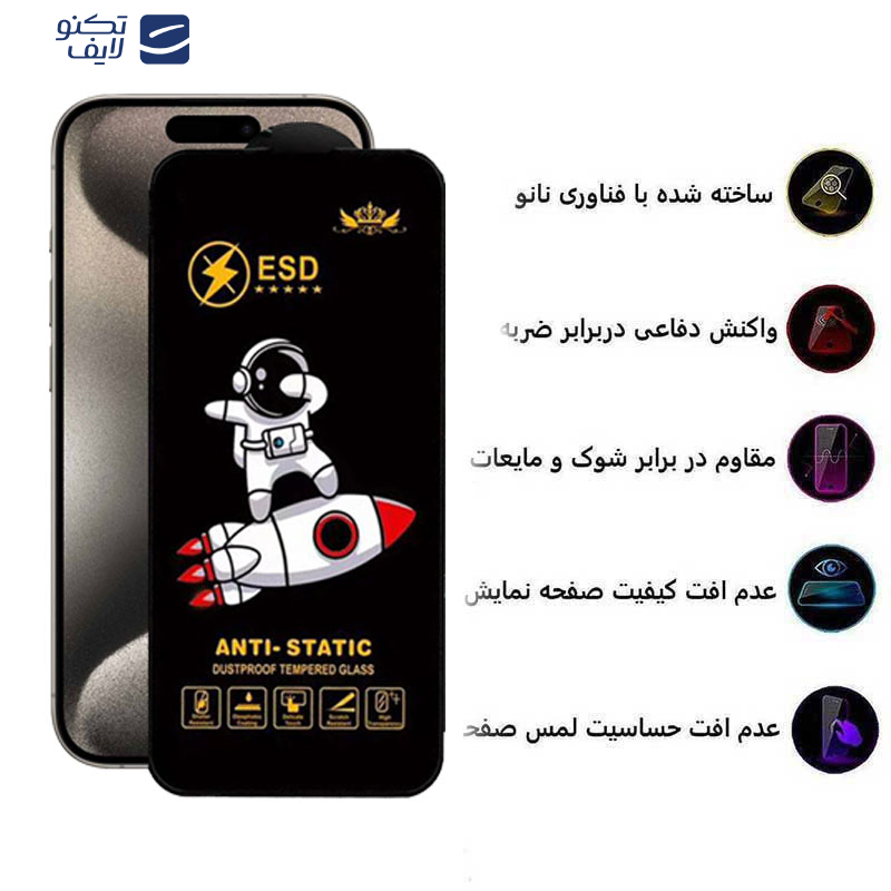 محافظ صفحه نمایش اپیکوی مدل Spaceship مناسب برای گوشی موبایل اپل iPhone 15 Pro Max محافظ صفحه نمایش اپیکوی مدل Spaceship مناسب برای گوشی موبایل اپل iPhone 15 Pro Max