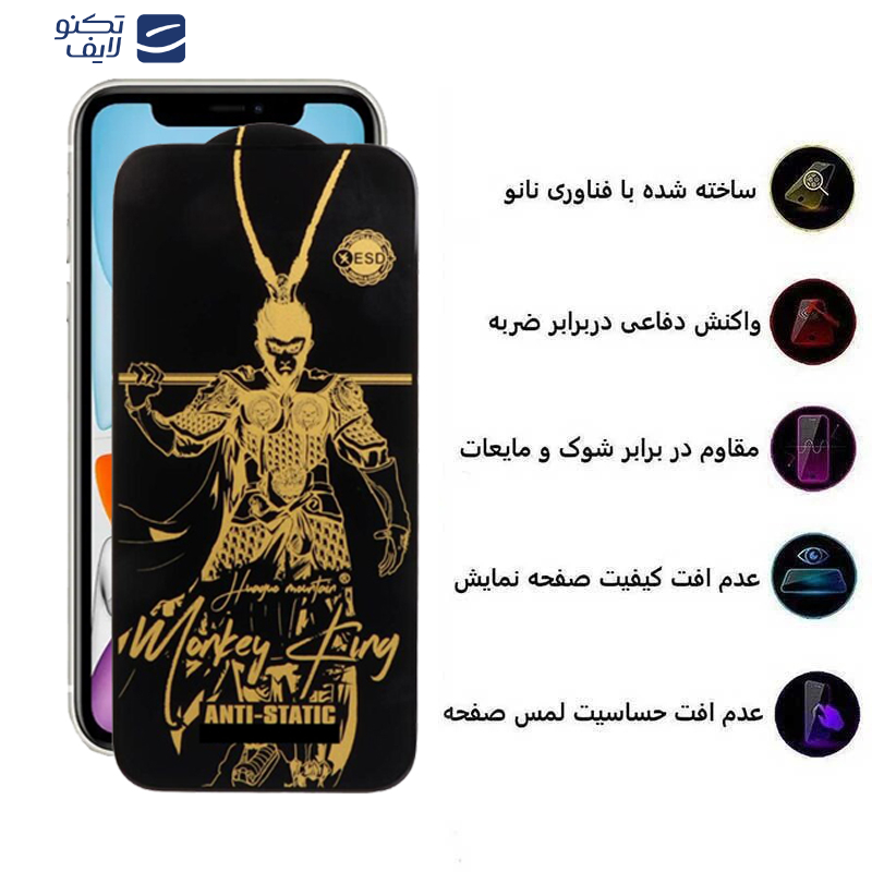 محافظ صفحه نمایش اپیکوی مدل Wukong ESD مناسب برای گوشی موبایل اپل iPhone 11 /XR محافظ صفحه نمایش اپیکوی مدل Wukong ESD مناسب برای گوشی موبایل اپل iPhone 11 /XR