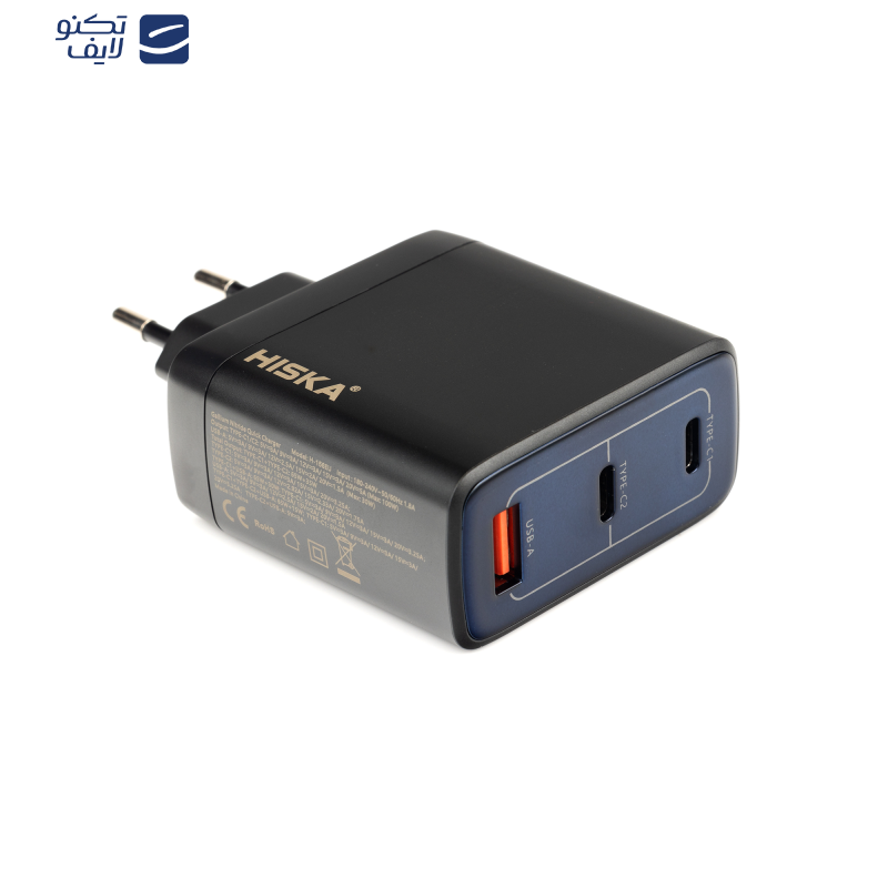 شارژر دیواری 100 وات هیسکا مدل H-156EU شارژر دیواری 100 وات هیسکا مدل H-156EU