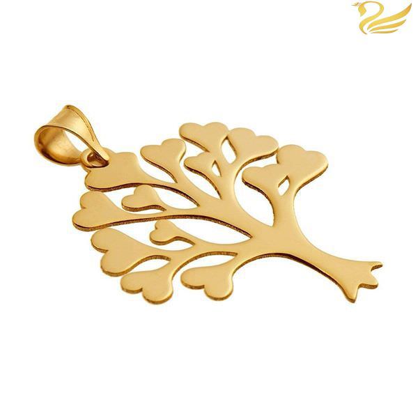 پلاک طلا 18عیار زنانه طرح درخت و قلب پلاک طلا 18عیار زنانه طرح درخت و قلب