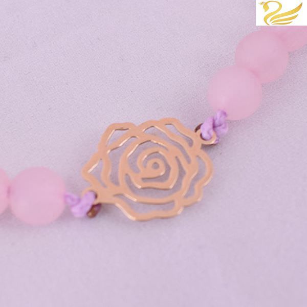 دستبند طلا 18عیار طرح گل رز دستبند طلا 18عیار طرح گل رز