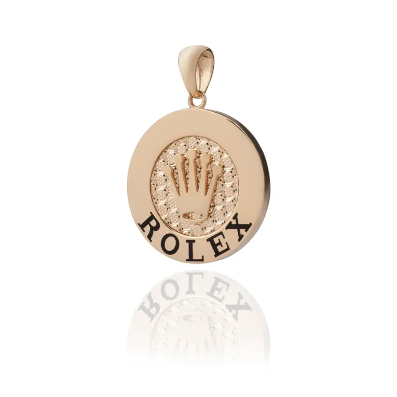 سرویس طلا زنانه 18عیار داریم گلد مدل رولکس با طرح تاج