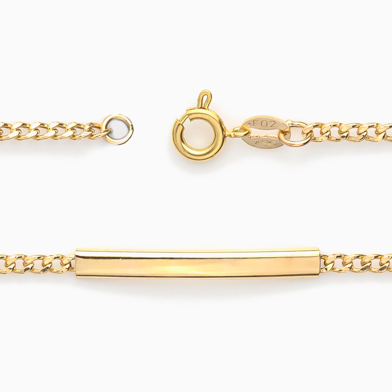 دستبند طلا زنانه 18عیار اپال گلد مدل کارتیر نوزادی  کد G0210 دستبند طلا زنانه 18عیار اپال گلد مدل کارتیر نوزادی  کد G0210