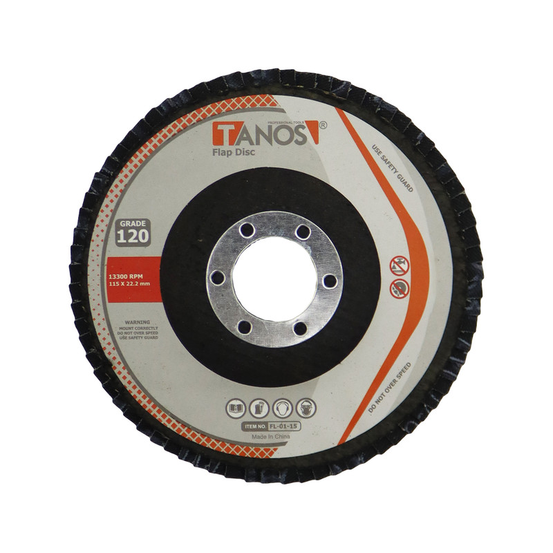 سنباده فلاپ دیسک تانوس مدل YP-GRADE120 سنباده فلاپ دیسک تانوس مدل YP-GRADE120