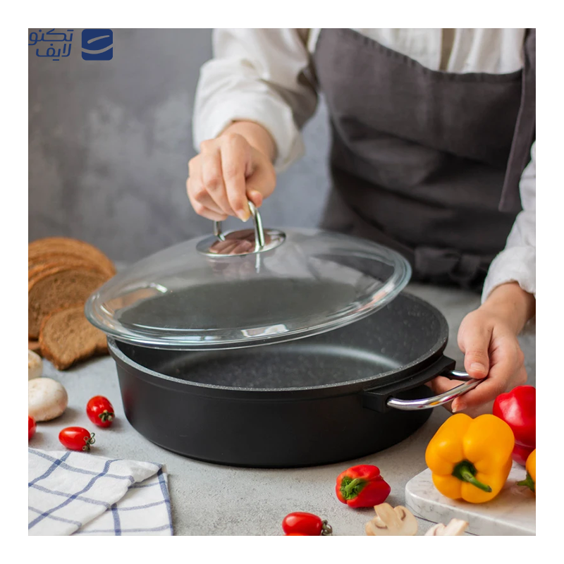 تابه دودسته تکنو مدل ان تاپ سایز 28 تابه دودسته تکنو مدل ان تاپ سایز 28