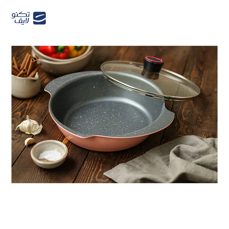 تابه دودسته تکنو مدل پروانه سایز 28