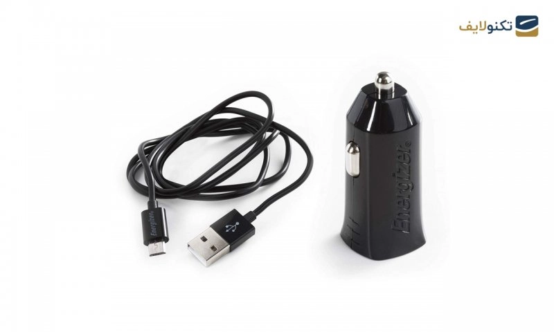 شارژر فندکی انرجایزر مدل DCA1ACMC3 به همراه کابل MicroUSB شارژر فندکی انرجایزر مدل DCA1ACMC3 به همراه کابل MicroUSB