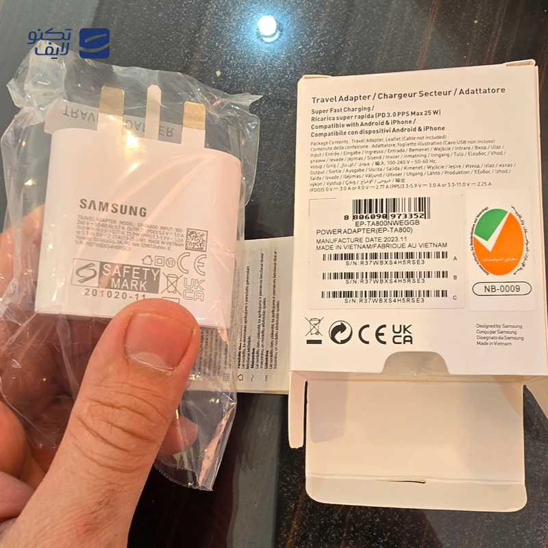 gallery-شارژر دیواری سامسونگ 25 وات مدل EP-TA800 دو پین - Original copy.png
