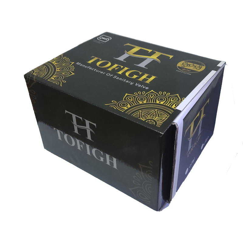 ست شیرآلات توفیق مدل اوج full black مجموعه 6 عددی