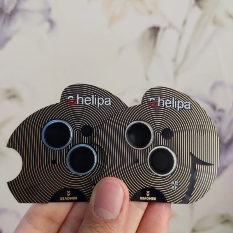 محافظ لنز دوربین شیشه ای اوجی مدل chelipa titanium مناسب برای گوشی موبایل  اپل iPhone 15 محافظ لنز دوربین شیشه ای اوجی مدل chelipa titanium مناسب برای گوشی موبایل  اپل iPhone 15