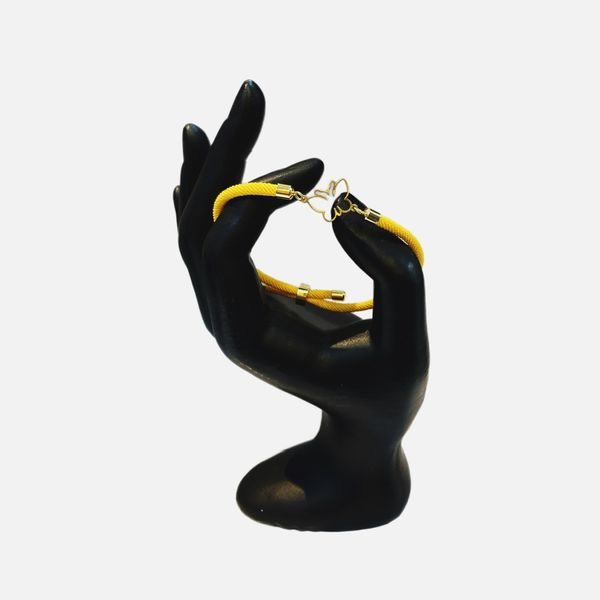 دستبند طلا 18 عیار زنانه شمیم گلد گالری مدل پروانه دستبند طلا 18 عیار زنانه شمیم گلد گالری مدل پروانه