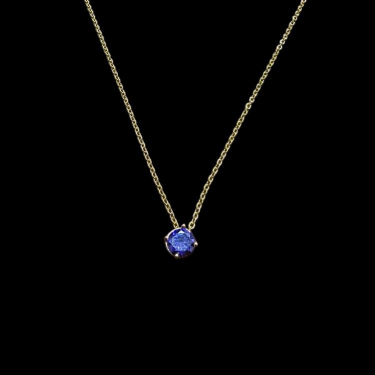 گردنبند طلا 18 عیار زنانه شمیم گلد گالری مدل مینیمال طرح یاقوت کبود گردنبند طلا 18 عیار زنانه شمیم گلد گالری مدل مینیمال طرح یاقوت کبود