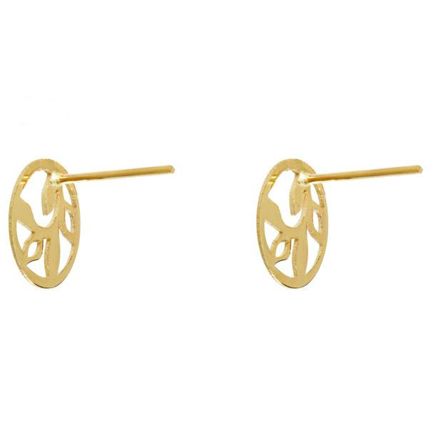 گوشواره طلا 18 عیار شمیم گلد گالری مدل GM40 گوشواره طلا 18 عیار شمیم گلد گالری مدل GM40