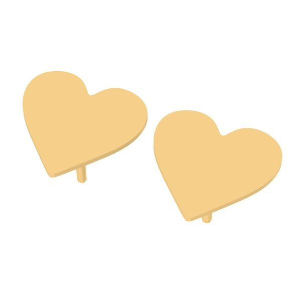 گوشواره طلا 18 عیار زنانه شمیم گلد گالری مدل قلب گوشواره طلا 18 عیار زنانه شمیم گلد گالری مدل قلب