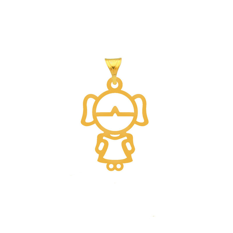 نیم ست طلا 18 عیار زنانه شمیم گلد گالری مدل 10120