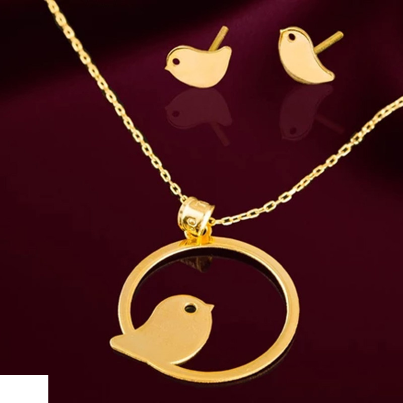 نیم ست طلا 18 عیار شمیم گلد گالری مدل GLE171 نیم ست طلا 18 عیار شمیم گلد گالری مدل GLE171