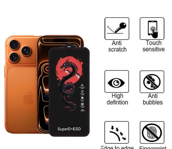 محافظ صفحه نمایش اپیکوی مدل Red Dragon ESD مناسب برای گوشی موبایل اپل iPhone 17 Pro / 17 /16 Pro محافظ صفحه نمایش اپیکوی مدل Red Dragon ESD مناسب برای گوشی موبایل اپل iPhone 17 Pro / 17 /16 Pro