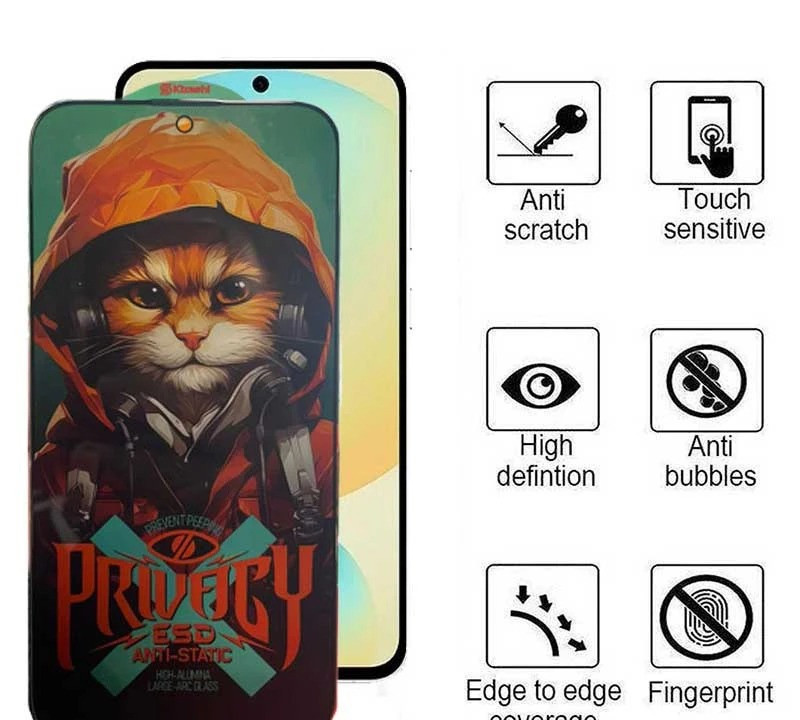 محافظ صفحه نمایش حریم شخصی اپیکوی مدل Hoodie Cat مناسب برای گوشی موبایل سامسونگ Galaxy S25 FE / A55/A35 محافظ صفحه نمایش حریم شخصی اپیکوی مدل Hoodie Cat مناسب برای گوشی موبایل سامسونگ Galaxy S25 FE / A55/A35
