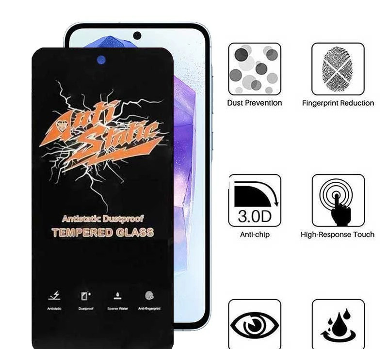 محافظ صفحه نمایش اپیکوی مدل AntiStatic DustProof مناسب برای گوشی موبایل سامسونگ Galaxy S25 FE / A55 / A35 محافظ صفحه نمایش اپیکوی مدل AntiStatic DustProof مناسب برای گوشی موبایل سامسونگ Galaxy S25 FE / A55 / A35