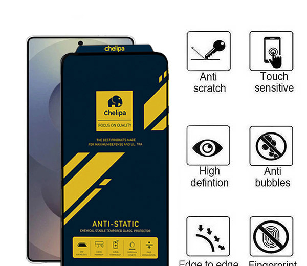 محافظ صفحه نمایش اپیکوی مدل Chelipa Anti-Static مناسب برای گوشی موبایل سامسونگ Galaxy S25 Ultra محافظ صفحه نمایش اپیکوی مدل Chelipa Anti-Static مناسب برای گوشی موبایل سامسونگ Galaxy S25 Ultra