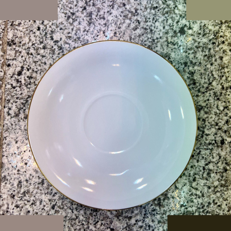 نعلبکی مقصود مدل کلاسیک لب طلا مجموعه شش عددی