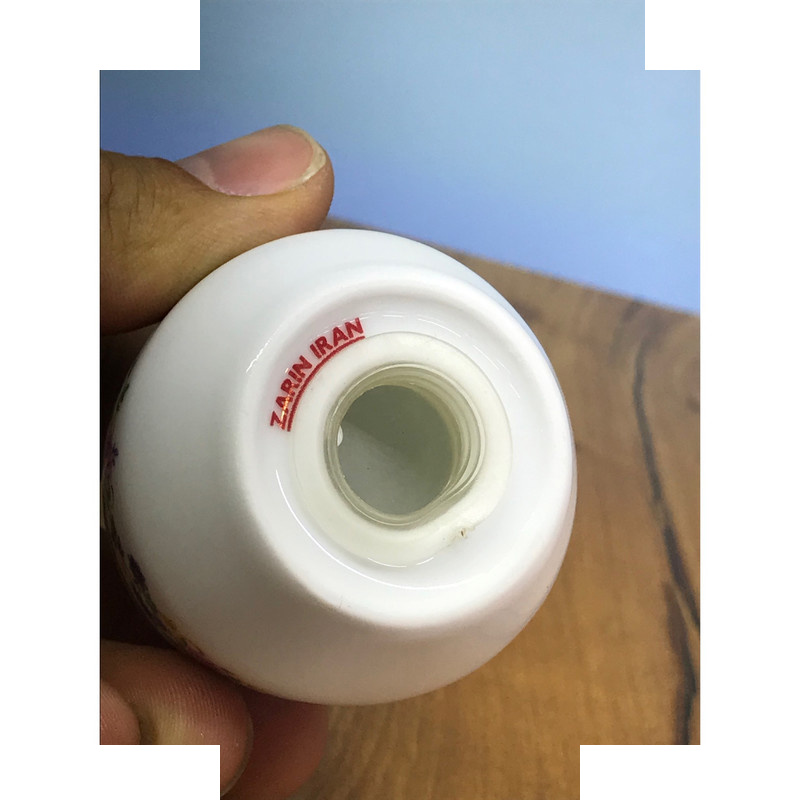 نمکپاش چینی زرین ایران مدل تخم مرغی 50 ویلیج درجه عالی تکی