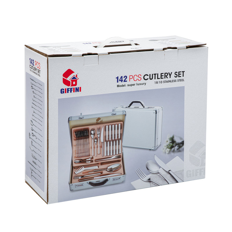 سرویس قاشق و چنگال 142 پارچه جی فی نی مدل 841