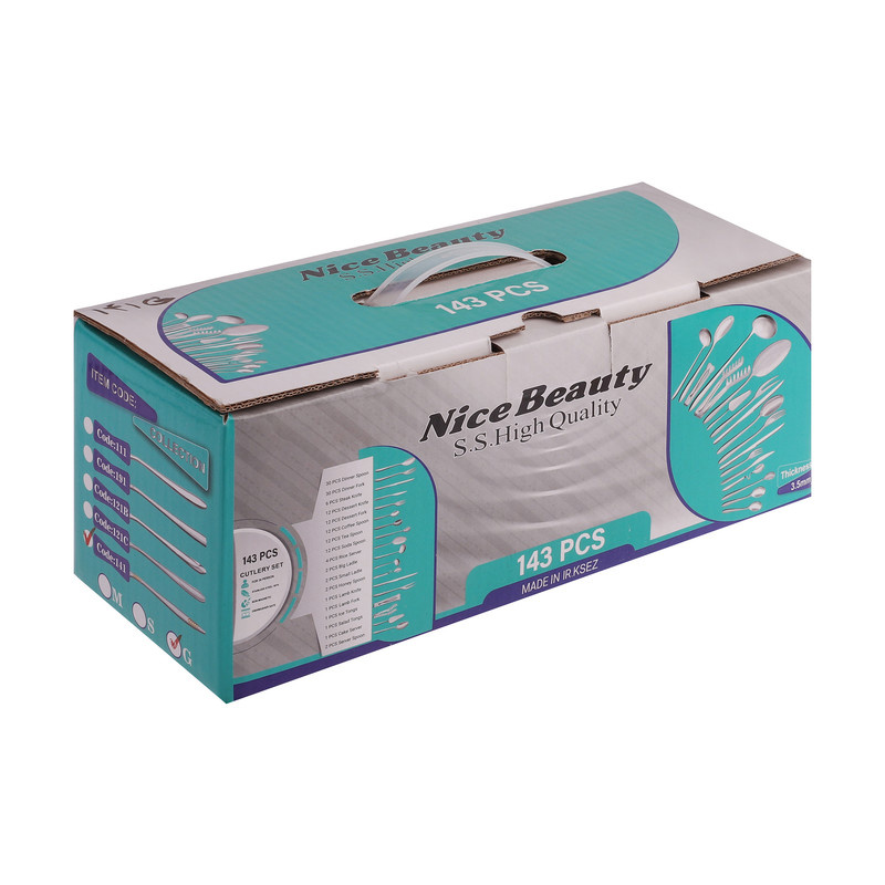 سرویس قاشق و چنگال143پارچه نایس بیوتی کد 211G