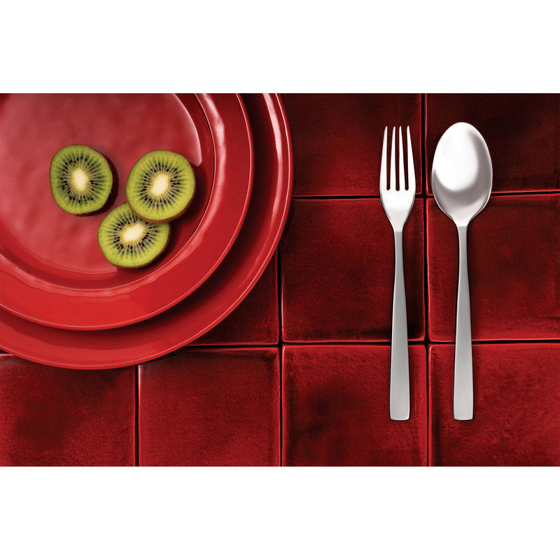 سرویس قاشق و چنگال 12 پارچه ناب استیل مدل فلورانس مات