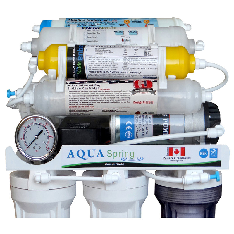 دستگاه تصفیه کننده آب آکوآ اسپرینگ مدل NF8600 به همراه فیلتر تصفیه آب مجموعه 3 عددی دستگاه تصفیه کننده آب آکوآ اسپرینگ مدل NF8600 به همراه فیلتر تصفیه آب مجموعه 3 عددی