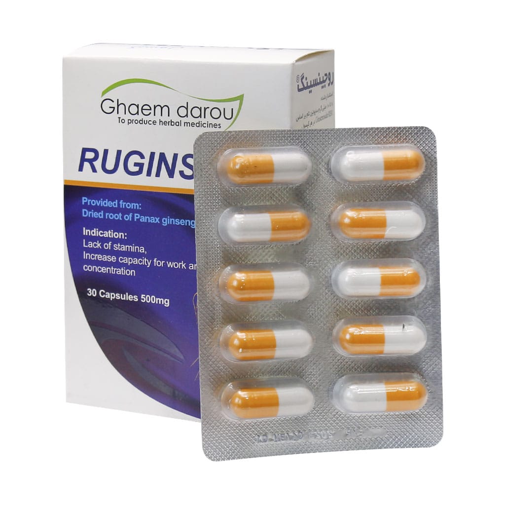 کپسول روجینسینگ قائم دارو 30 عدد کپسول روجینسینگ قائم دارو 30 عدد