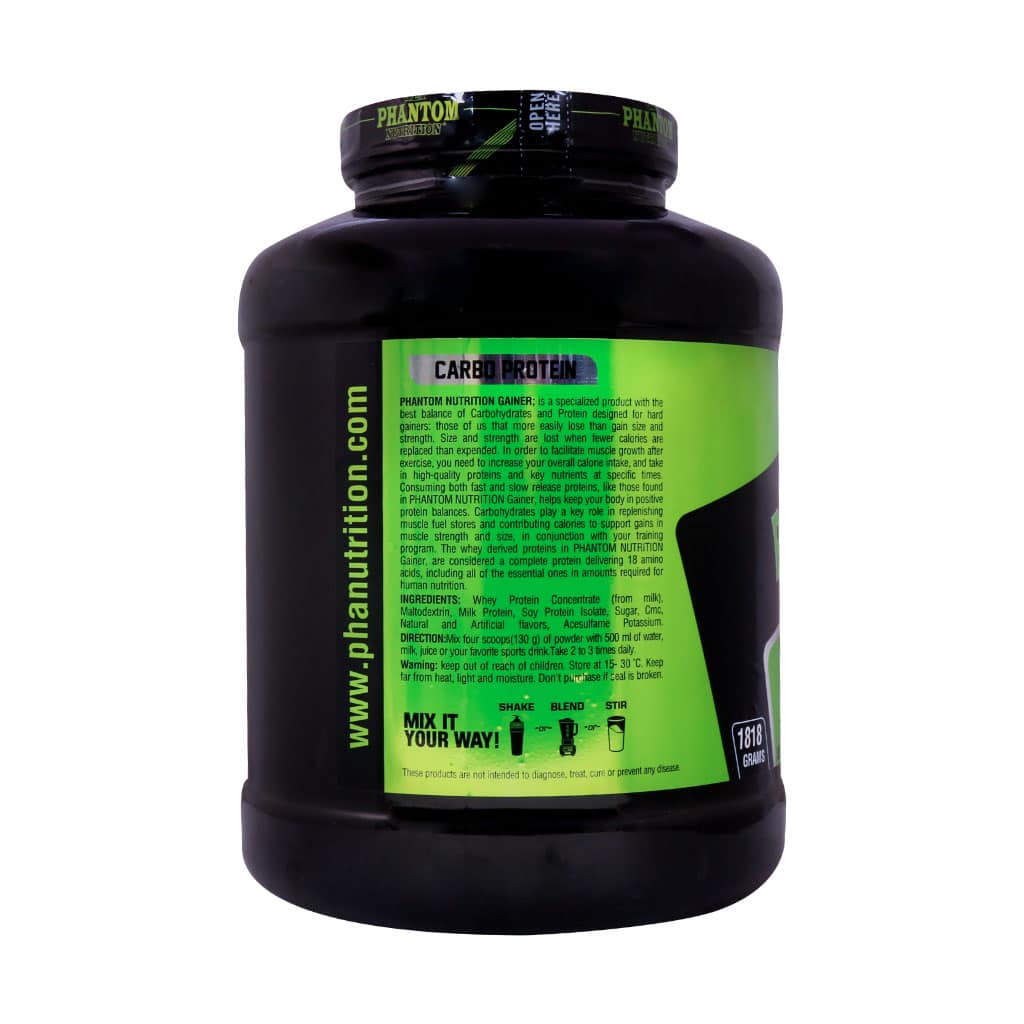 پودر گینر فانتوم نوتریشن 1818 گرم پودر گینر فانتوم نوتریشن 1818 گرم