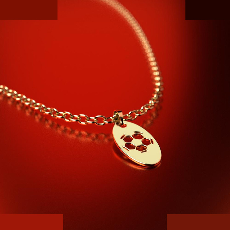 نیم ست طلا 18 عیار زنانه مدوپد مدل توپ فوتبال کد NA11864