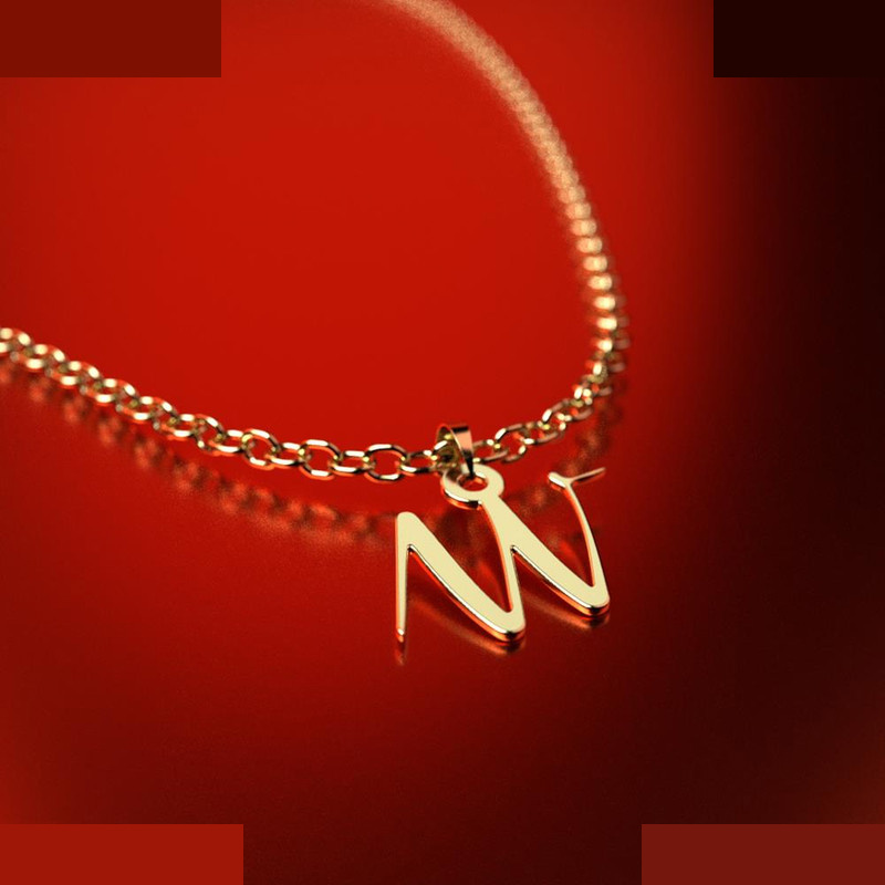 نیم ست طلا 18 عیار زنانه مدوپد مدل حرف w کد NA12353