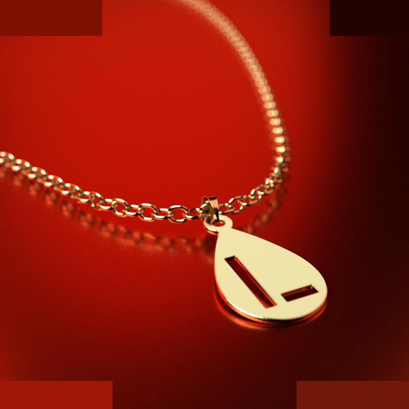 نیم ست طلا 18 عیار زنانه مدوپد مدل حرف L کد NA12558