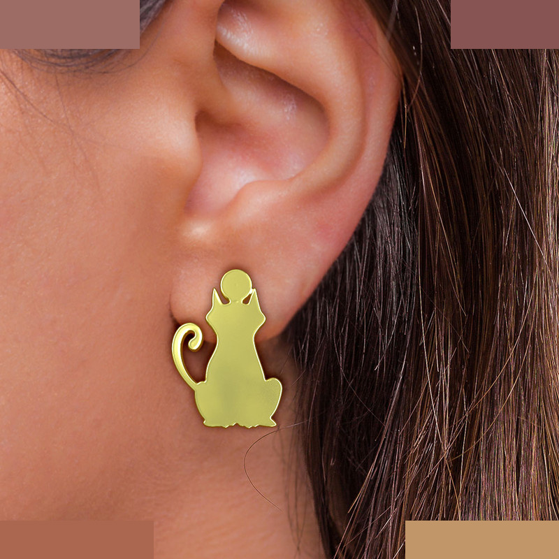 نیم ست طلا 18 عیار زنانه مدوپد مدل گربه کد NA12905 نیم ست طلا 18 عیار زنانه مدوپد مدل گربه کد NA12905