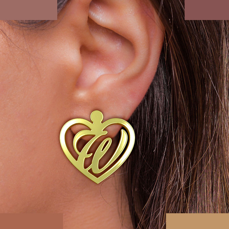 نیم ست طلا 18 عیار زنانه مدوپد مدل حرف w کد NA12906