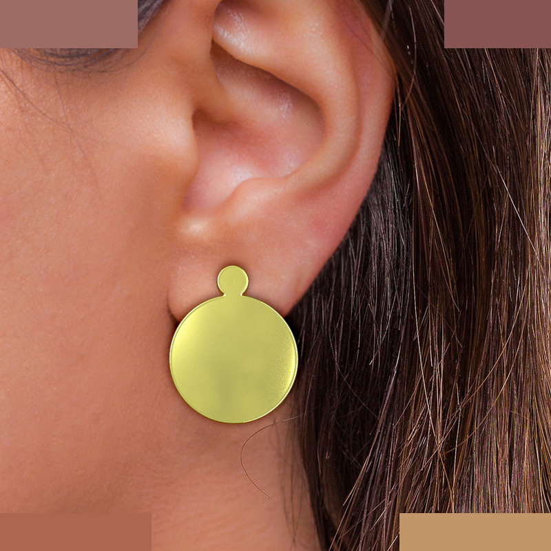 نیم ست طلا 18 عیار زنانه مدوپد مدل دایره کد NA13018 نیم ست طلا 18 عیار زنانه مدوپد مدل دایره کد NA13018