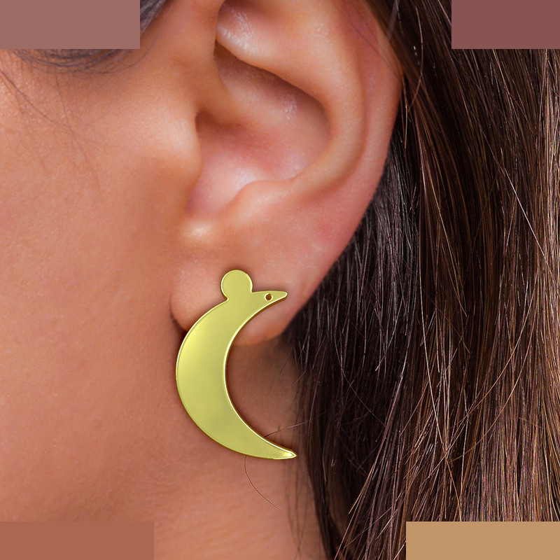 نیم ست طلا 18 عیار زنانه مدوپد مدل ماه کد NA15074 نیم ست طلا 18 عیار زنانه مدوپد مدل ماه کد NA15074