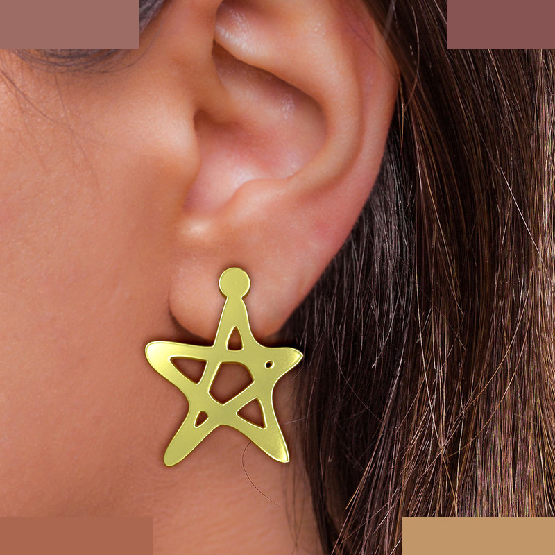 نیم ست طلا 18 عیار زنانه مدوپد مدل ستاره کد NA16151 نیم ست طلا 18 عیار زنانه مدوپد مدل ستاره کد NA16151