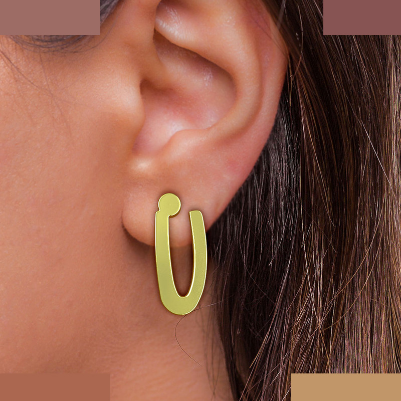 نیم ست طلا 18 عیار زنانه مدوپد مدل حرف U کد NA16753 نیم ست طلا 18 عیار زنانه مدوپد مدل حرف U کد NA16753