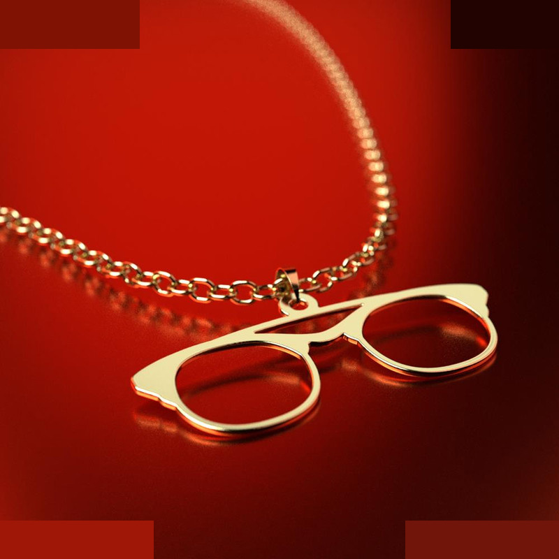 نیم ست طلا 18 عیار زنانه مدوپد مدل عینک کد NA17371