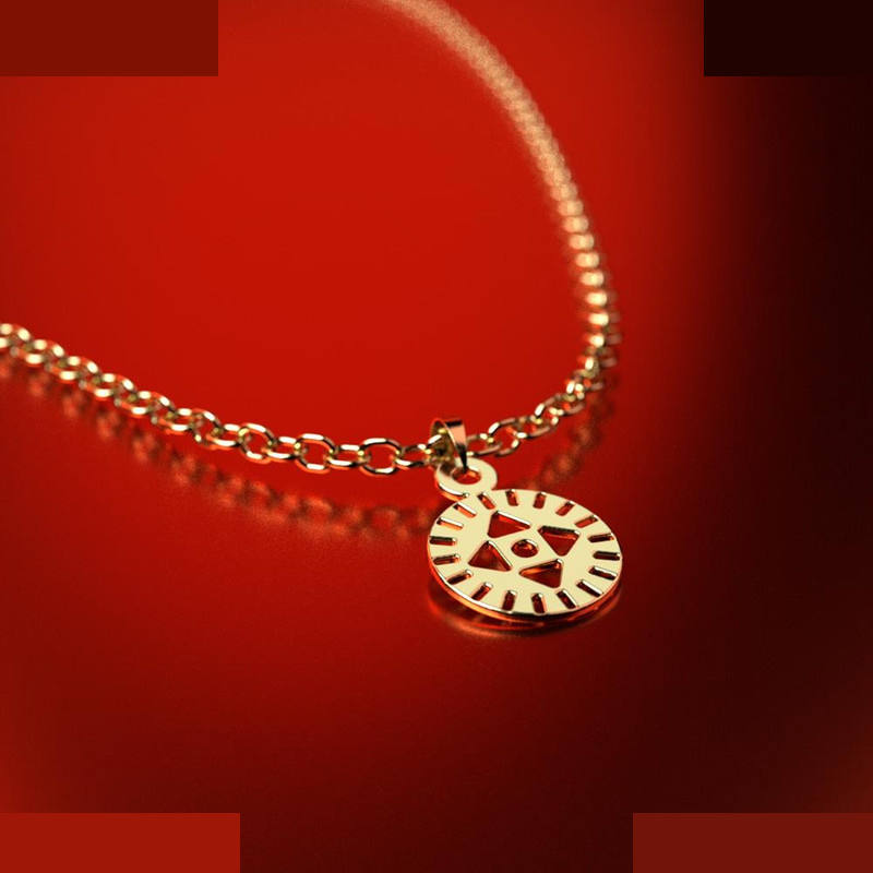 نیم ست طلا 18 عیار زنانه مدوپد مدل دایره کد NA10607