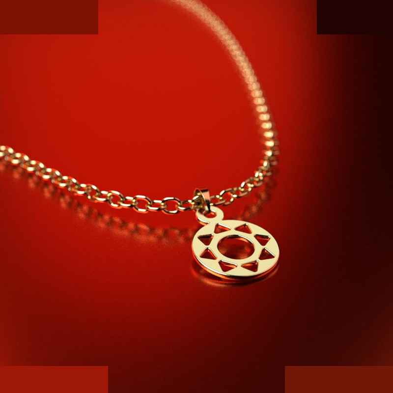 نیم ست طلا 18 عیار زنانه مدوپد مدل دایره کد NA10609