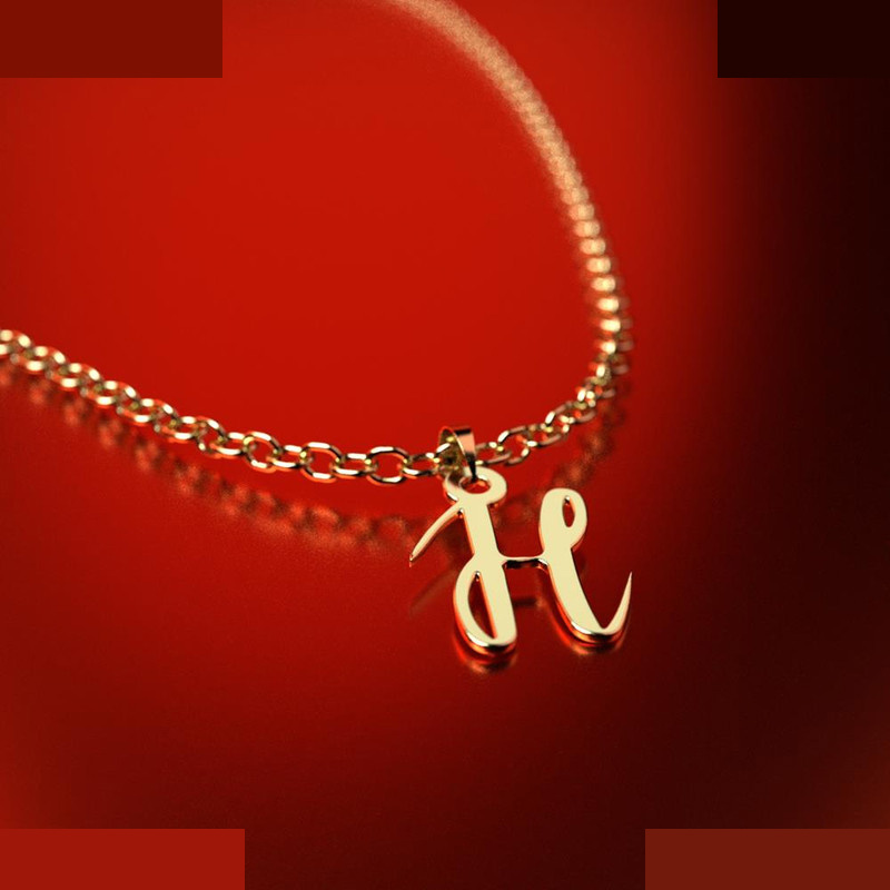 نیم ست طلا 18 عیار زنانه مدوپد مدل حرف h کد NA10942