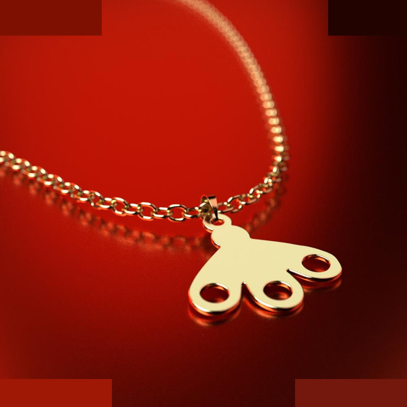 نیم ست طلا 18 عیار زنانه مدوپد مدل هندسی کد NA11080